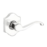 Yale Expressions - Yale Everly Rosette with Keyed Farmington Lever, Kwikset Keyway, Polished Chrome - Polished Chrome