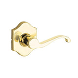 Yale Expressions - Yale Everly Rosette with Dummy Farmington Lever, Polished Brass - Polished Brass