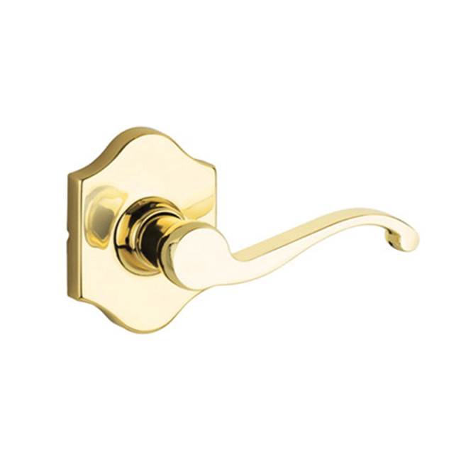 Yale Expressions - Yale Everly Rosette with Keyed Farmington Lever, Kwikset Keyway, Polished Brass - Polished Brass