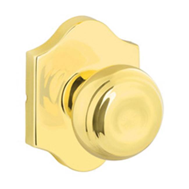 Yale Expressions - Yale Everly Rosette with Keyed Lewiston Knob, Polished Brass - Polished Brass