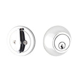 Yale Expressions - Yale Maguire Single Cylinder Deadbolt, Kwikset Keyway, Polished Chrome - Polished Chrome