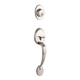 Yale Expressions - Yale Maguire Single Cylinder Exterior Entry Set, Kwikset Keyway, Satin Nickel - Satin Nickel