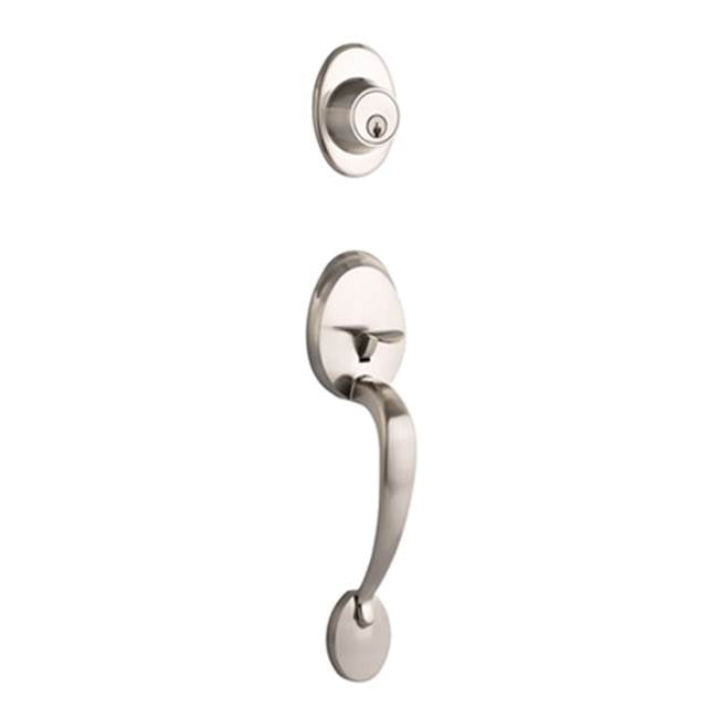 Yale Expressions - Yale Maguire Single Cylinder Exterior Entry Set, Weiser Keyway, Satin Nickel - Satin Nickel