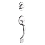 Yale Expressions - Yale Maguire Single Cylinder Exterior Entry Set, Kwikset Keyway, Polished Chrome - Polished Chrome