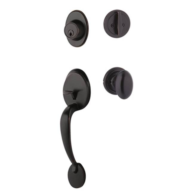 Yale Expressions - Yale Maguire Single Cylinder Entry Set, Auburn Knob, Weiser Keyway, Oil Rubbed Bronze - Oil Rubbed Bronze