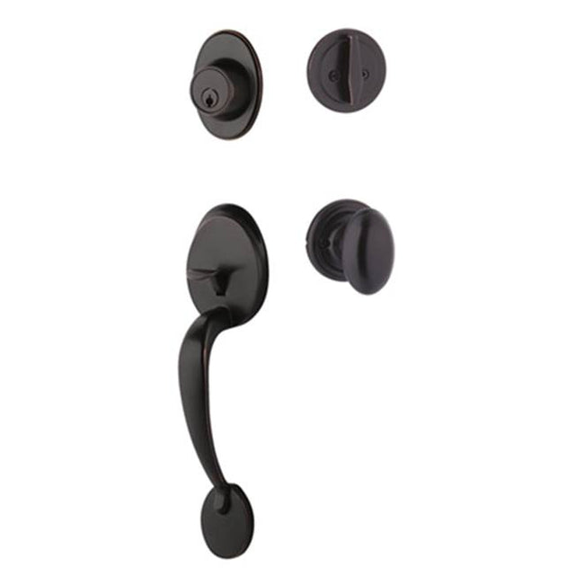 Yale Expressions - Yale Maguire Single Cylinder Entry Set, Auburn Knob, Weiser Keyway, Oil Rubbed Bronze - Oil Rubbed Bronze