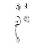 Yale Expressions - Yale Maguire Single Cylinder Entry Set, Auburn Knob, Kwikset Keyway, Polished Chrome - Polished Chrome