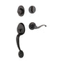 Yale Expressions - Yale Maguire Single Cylinder Entry Set, Farmington Lever Right Handed, Kwikset Keyway, Oil Rubbed Bronze - Oil Rubbed Bronze