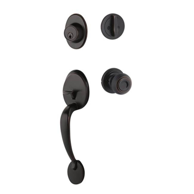 Yale Expressions - Yale Maguire Single Cylinder Entry Set, Lewiston Knob, Oil Rubbed Bronze - Oil Rubbed Bronze