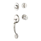 Yale Expressions - Yale Maguire Single Cylinder Entry Set, Lewiston Knob, Satin Nickel - Satin Nickel