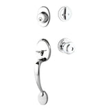 Yale Expressions - Yale Maguire Single Cylinder Entry Set, Lewiston Knob, Kwikset Keyway, Polished Chrome - Polished Chrome