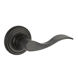 Yale Expressions - Yale Maguire Rosette with Keyed Brunswick Lever, Kwikset Keyway, Flat Black - Flat Black
