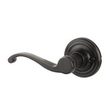 Yale Maguire Rosette with Keyed Farmington Lever, Kwikset Keyway, Oil Rubbed Bronze