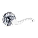 Yale Expressions - Yale Maguire Rosette with Keyed Farmington Lever, Kwikset Keyway, Polished Chrome - Polished Chrome