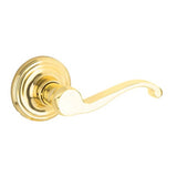 Yale Expressions - Yale Maguire Rosette with Passage Farmington Lever, Polished Brass - Polished Brass