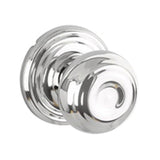 Yale Expressions - Yale Maguire Rosette with Keyed Lewiston Knob, Kwikset Keyway, Polished Chrome - Polished Chrome