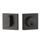 Yale Expressions - Yale Marcel Single Cylinder Deadbolt, Weiser Keyway, Flat Black - Flat Black