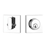 Yale Expressions - Yale Marcel Single Cylinder Deadbolt, Polished Chrome - Polished Chrome