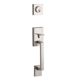 Yale Expressions - Yale Marcel Single Cylinder Exterior Entry Set, Weiser Keyway, Satin Nickel - Satin Nickel