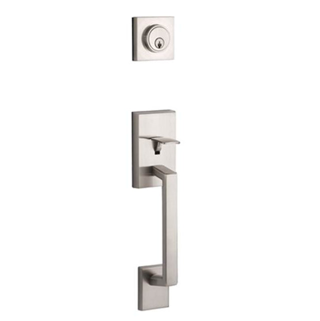 Yale Expressions - Yale Marcel Single Cylinder Exterior Entry Set, Weiser Keyway, Satin Nickel - Satin Nickel
