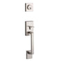 Yale Expressions - Yale Marcel Single Cylinder Exterior Entry Set, Weiser Keyway, Satin Nickel - Satin Nickel