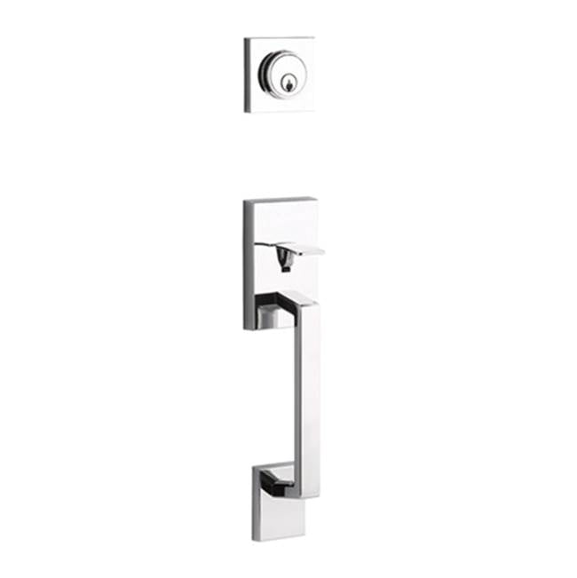 Yale Expressions - Yale Marcel Single Cylinder Exterior Entry Set, Weiser Keyway, Polished Chrome - Polished Chrome