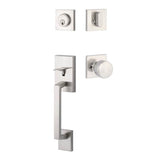 Yale Expressions - Yale Marcel Single Cylinder Entry Set with Dylan Knob, Kwikset Keyway, Satin Nickel - Satin Nickel