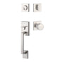 Yale Expressions - Yale Marcel Single Cylinder Entry Set with Dylan Knob, Kwikset Keyway, Satin Nickel - Satin Nickel
