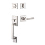 Yale Expressions - Yale Marcel Single Cylinder Entry Set with Holden Lever, Weiser Keyway, Satin Nickel - Satin Nickel