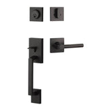 Yale Expressions - Yale Marcel Single Cylinder Entry Set with Holden Lever, Weiser Keyway, Flat Black - Flat Black