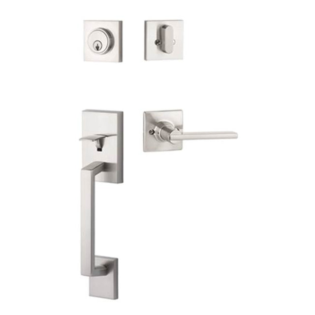 Yale Expressions - Yale Marcel Single Cylinder Entry Set with Nils Lever, Satin Nickel - Satin Nickel