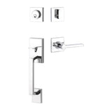 Yale Expressions - Yale Marcel Single Cylinder Entry Set with Nils Lever, Weiser Keyway, Polished Chrome - Polished Chrome