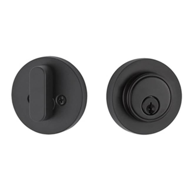 Yale Expressions - Yale Owen Single Cylinder Deadbolt, Kwikset Keyway, Flat Black - Flat Black
