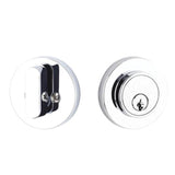 Yale Expressions - Yale Owen Single Cylinder Deadbolt, Kwikset Keyway, Polished Chrome - Polished Chrome