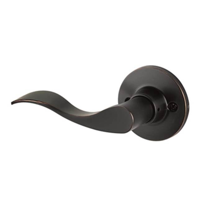 Yale Owen Rosette with Keyed Brunswick Lever, Kwikset Keyway, Oil Rubbed Bronze