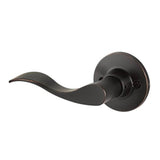 Yale Owen Rosette with Keyed Brunswick Lever, Kwikset Keyway, Oil Rubbed Bronze