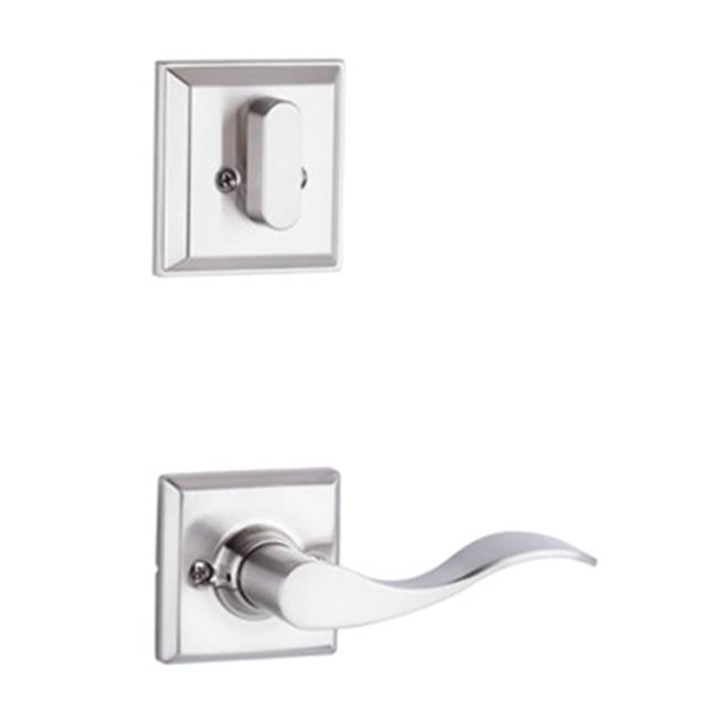 Yale Expressions - Yale Ellington Single Cylinder Interior Trim Pack with Brunswick Lever Right Handed, Satin Nickel - Satin Nickel