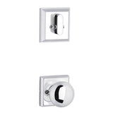 Yale Expressions - Yale Ellington Single Cylinder Interior Trim Pack with Walker Knob, Polished Chrome - Polished Chrome