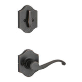 Yale Expressions - Yale Everly Single Cylinder Interior Trim Pack with Farmington Lever Right Handed, Oil Rubbed Bronze - Oil Rubbed Bronze