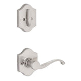 Yale Expressions - Yale Everly Single Cylinder Interior Trim Pack with Farmington Lever Right Handed, Satin Nickel - Satin Nickel