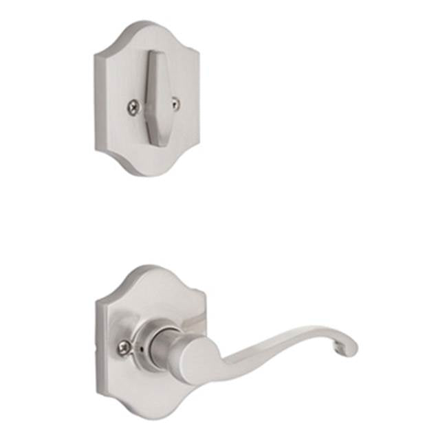 Yale Expressions - Yale Everly Single Cylinder Interior Trim Pack with Farmington Lever Left Handed, Satin Nickel - Satin Nickel