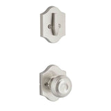 Yale Expressions - Yale Everly Single Cylinder Interior Trim Pack with Lewiston Knob, Satin Nickel - Satin Nickel