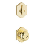 Yale Expressions - Yale Everly Single Cylinder Interior Trim Pack with Lewiston Knob, Polished Brass - Polished Brass