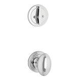 Yale Expressions - Yale Maguire Single Cylinder Interior Trim Pack with Auburn Knob, Polished Chrome - Polished Chrome