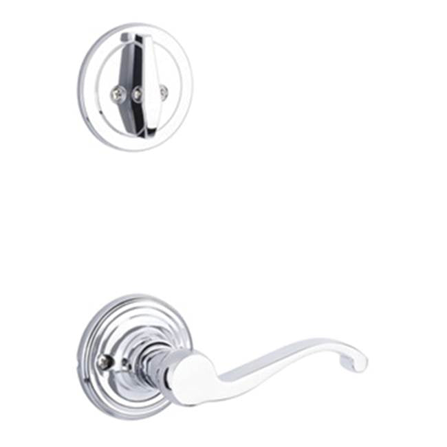 Yale Expressions - Yale Maguire Single Cylinder Interior Trim Pack with Farmington Lever Left Handed, Polished Chrome - Polished Chrome