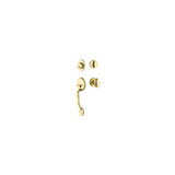 Yale Expressions - Yale Maguire Single Cylinder Entry Set, Auburn Knob, Polished Brass - Polished Brass