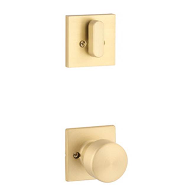 Yale Expressions - Yale Marcel Single Cylinder Interior Trim Pack with Dylan Knob, Satin Brass - Satin Brass