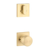 Yale Expressions - Yale Marcel Single Cylinder Interior Trim Pack with Dylan Knob, Satin Brass - Satin Brass