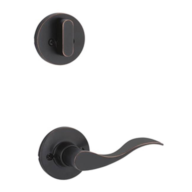 Yale Expressions - Yale Owen Single Cylinder Interior Trim Pack with Brunswick Lever Left Handed, Oil Rubbed Bronze - Oil Rubbed Bronze