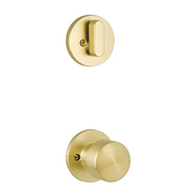 Yale Expressions - Yale Owen Single Cylinder Interior Trim Pack with Dylan Knob, Satin Brass - Satin Brass